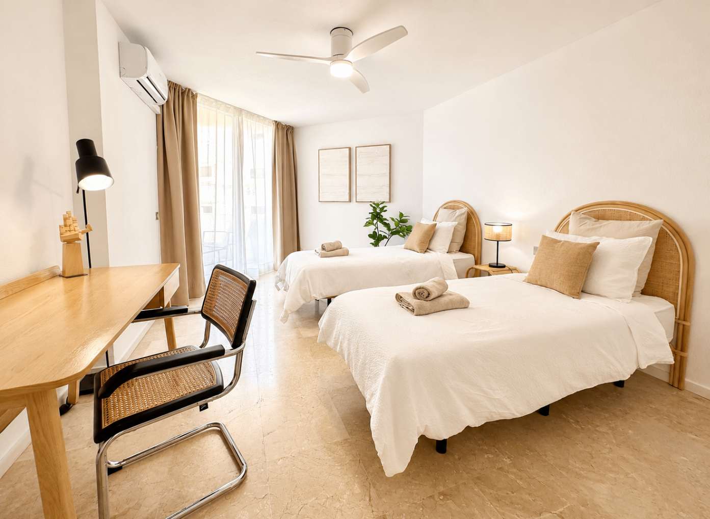 Dormitorio dos camas