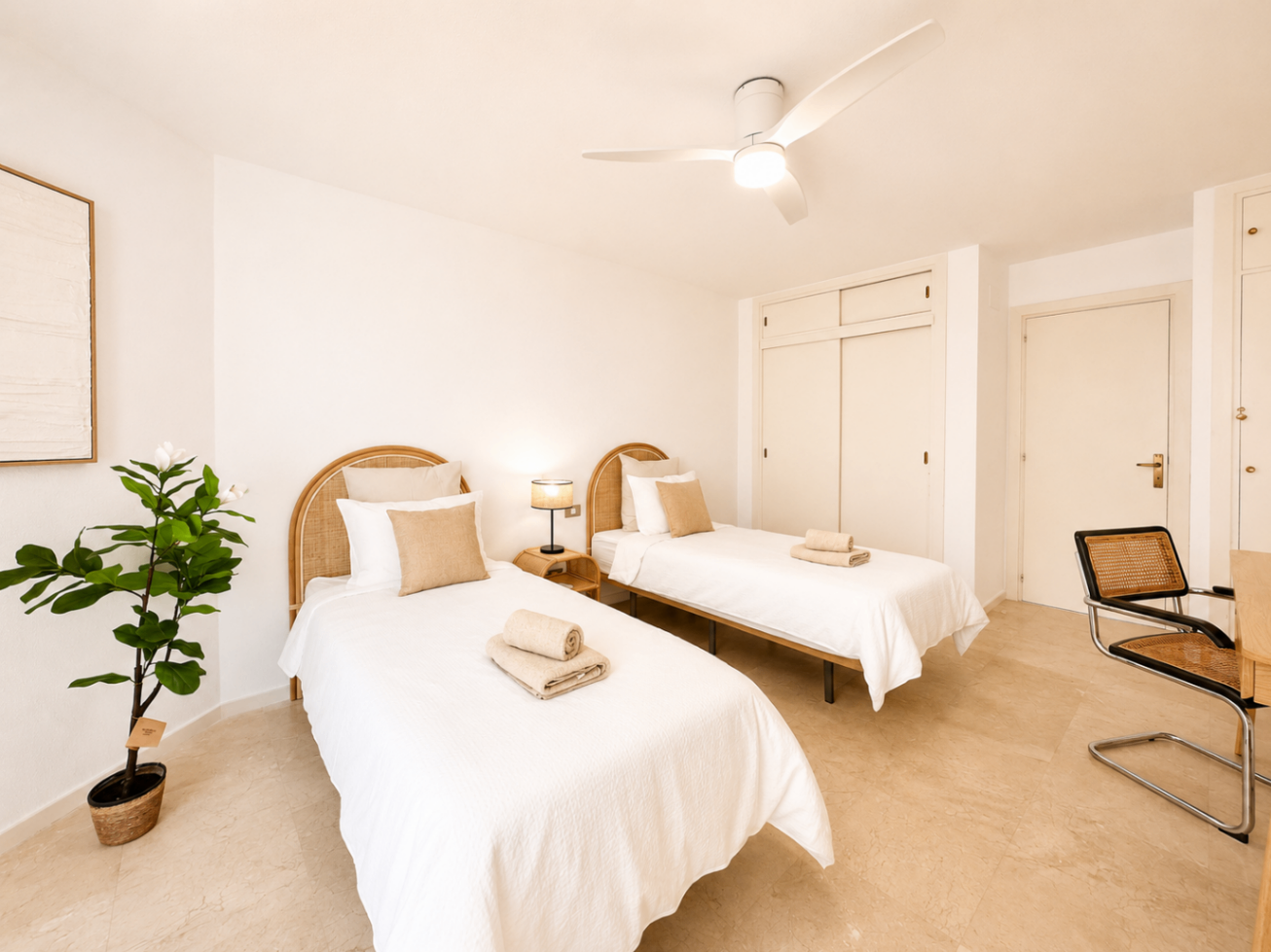 Dormitorio dos camas